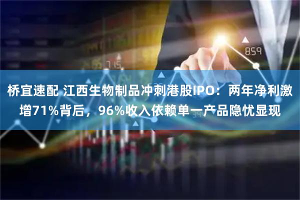 桥宜速配 江西生物制品冲刺港股IPO：两年净利激增71%背后，96%收入依赖单一产品隐忧显现
